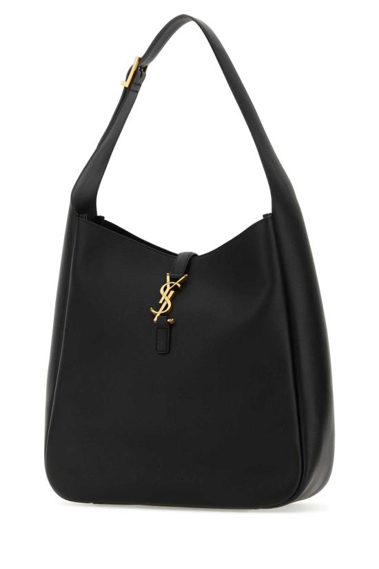 26FW 생로랑 LE 5 A 7 서플 라지 그레인드 레더백 753837AAAUQ 1000 Black - SAINT LAURENT