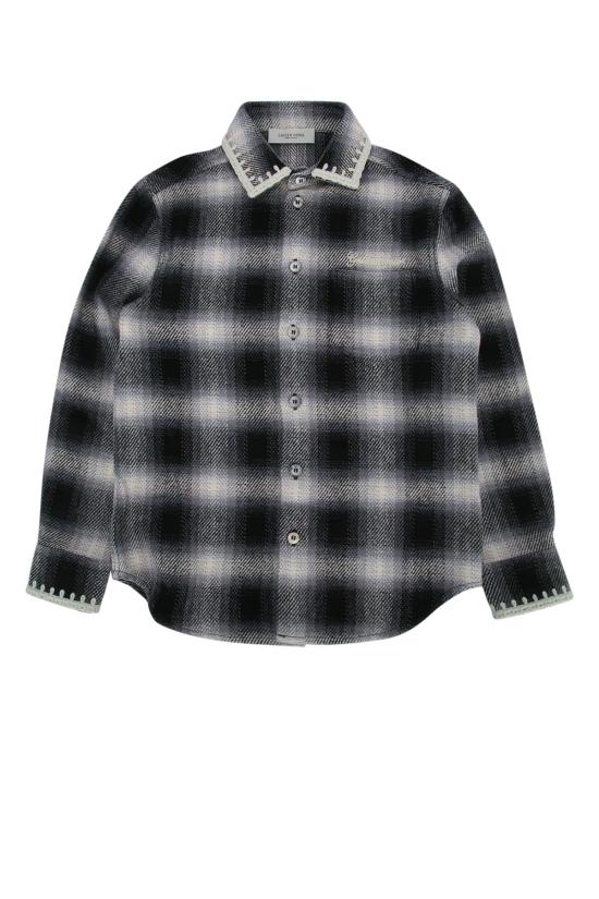 25FW [키즈] 골든구스 셔츠 GKP02480P002216 80203 BLACKWHITE