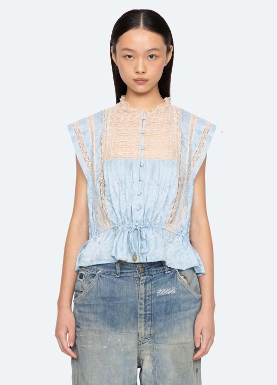  씨뉴욕 블라우스 씨 나이 에델 탑 - SEA NY