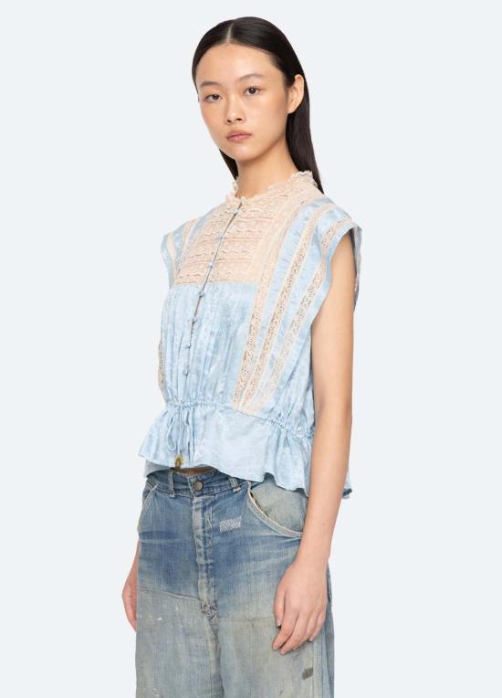  씨뉴욕 블라우스 씨 나이 에델 탑 - SEA NY