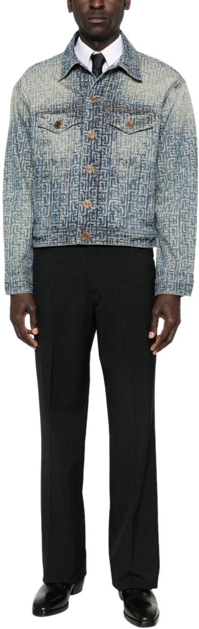 26SS 발망 베스트 GH1TC330DG126AW BLUE - BALMAIN