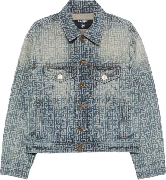26SS 발망 데님 자켓 GH1TC330DG126AW BLUE