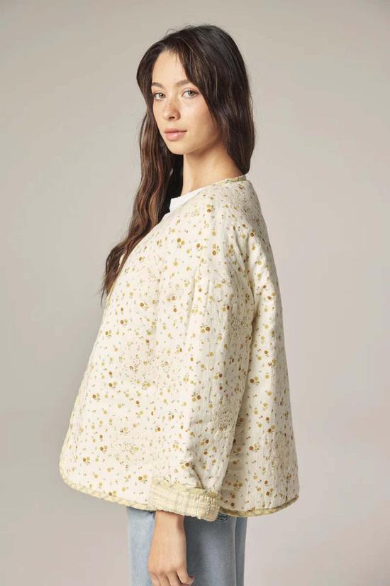  아멘테 자켓 아일렛 리버서블 퀼팅 재킷 - AMENTE