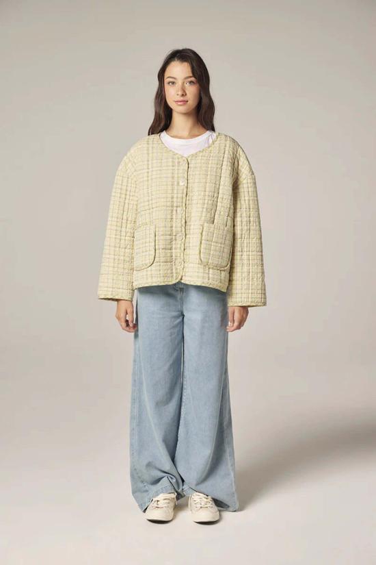  아멘테 자켓 아일렛 리버서블 퀼팅 재킷 - AMENTE