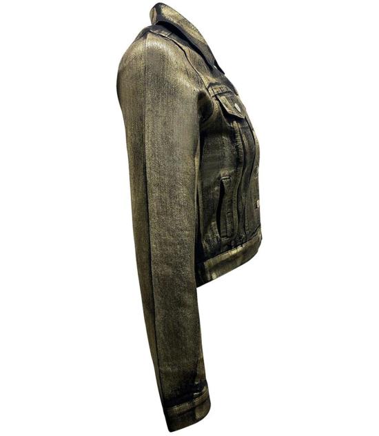  매디슨 메종 데님 자켓 데님 재킷 골드/블랙 - MADISON MAISON