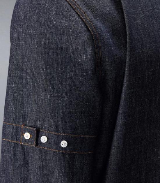26SS 톰브라운 데님 암밴드 셔츠 MWL435SF1105 415 NAVY - THOM BROWNE