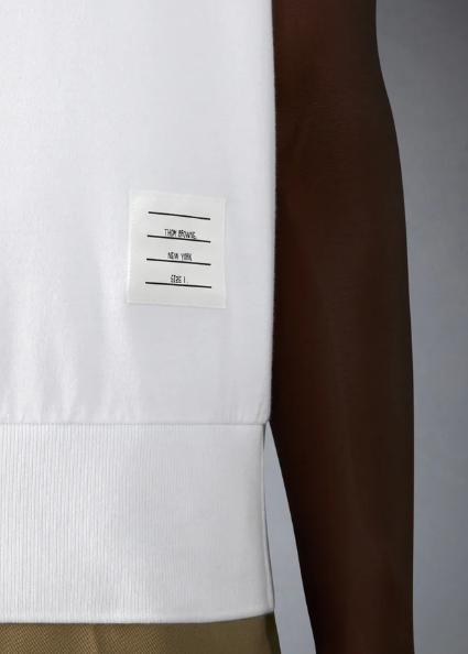 26SS 톰브라운 코튼 저지 4바 티 MJS303AJ0253 100 - THOM BROWNE