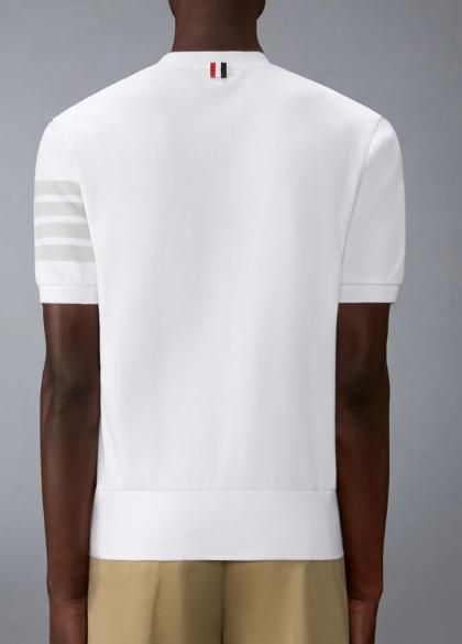 26SS 톰브라운 코튼 저지 4바 티 MJS303AJ0253 100 - THOM BROWNE