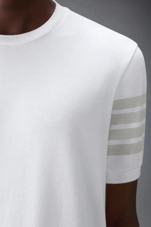 26SS 톰브라운 코튼 저지 4바 티 MJS303AJ0253 100 - THOM BROWNE