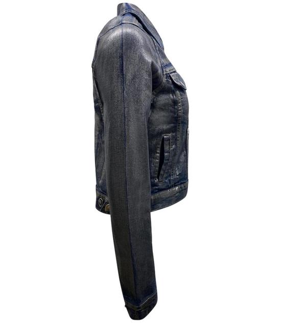  매디슨 메종 데님 자켓 데님 재킷 실버/데님 - MADISON MAISON