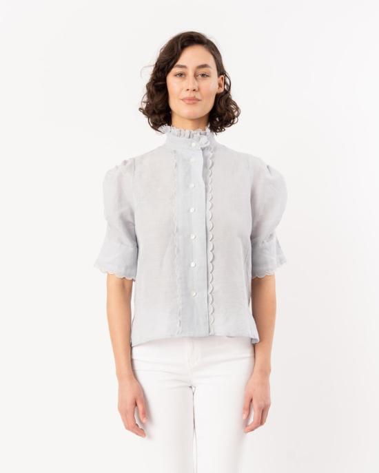  티에리 콜슨 블라우스 비타  그레이