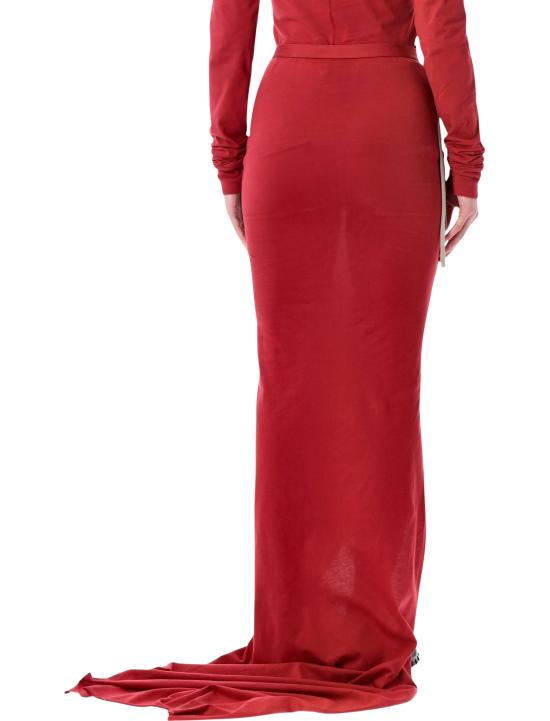 26SS 릭오웬스 몽클레어 미디 스커트 MU01F8H0289AHD 46E CARNELIAN - RICK OWENS MONCLER