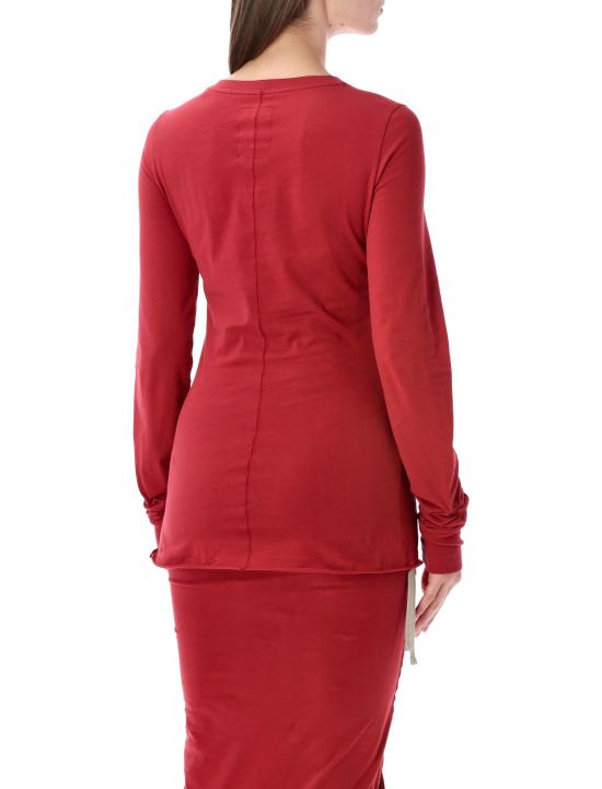 26SS 릭오웬스 몽클레어 반팔 티셔츠 MU01F8D0189AHD 46E CARNELIAN - RICK OWENS MONCLER