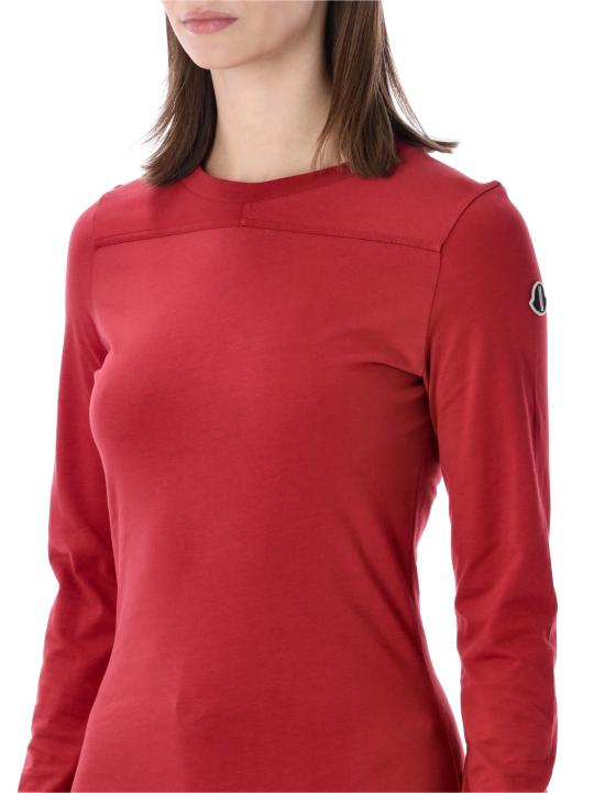 26SS 릭오웬스 몽클레어 반팔 티셔츠 MU01F8D0189AHD 46E CARNELIAN - RICK OWENS MONCLER