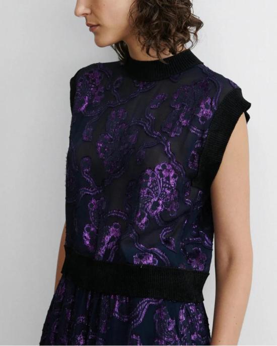  레이첼 코미 블라우스 오린 탑 퍼플 - RACHEL COMEY