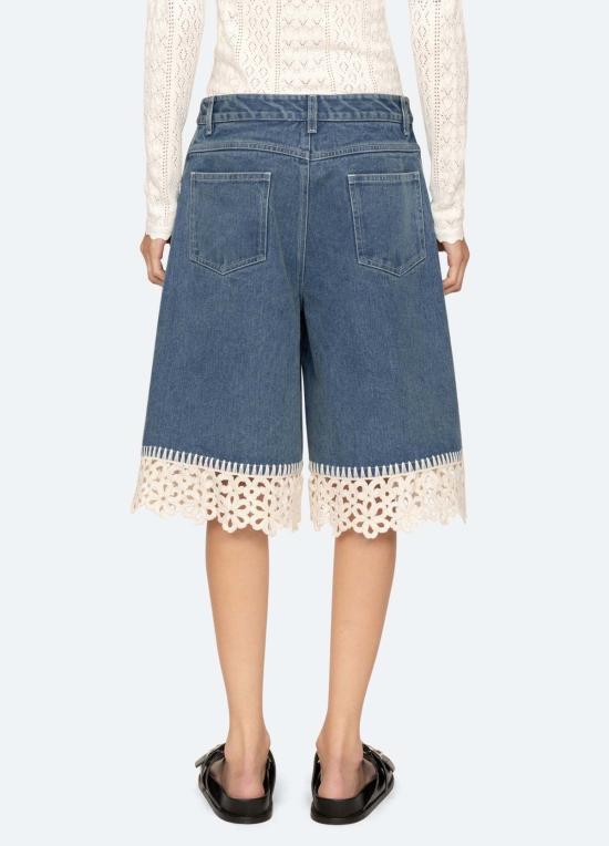  씨뉴욕 데님 팬츠 씨 니 스타시아 퀼로트 블루 - SEA NY