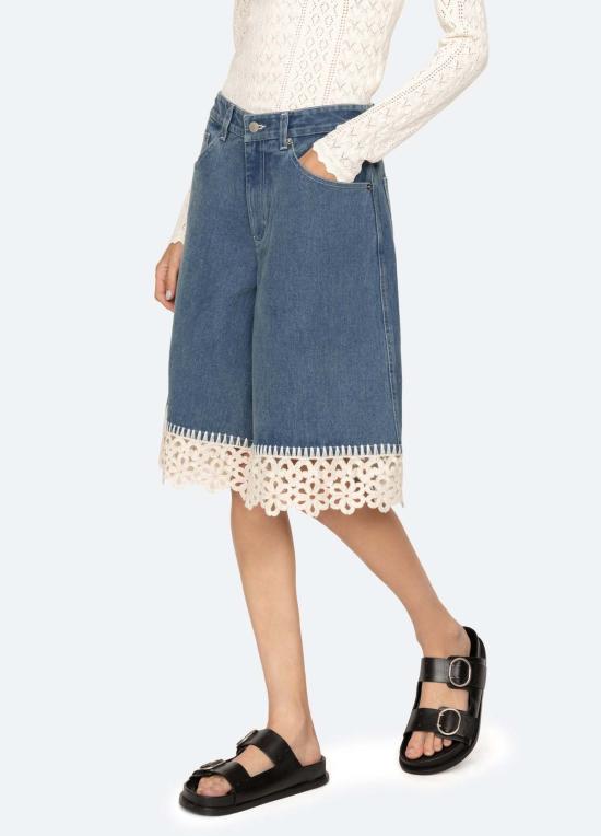  씨뉴욕 데님 팬츠 씨 니 스타시아 퀼로트 블루 - SEA NY