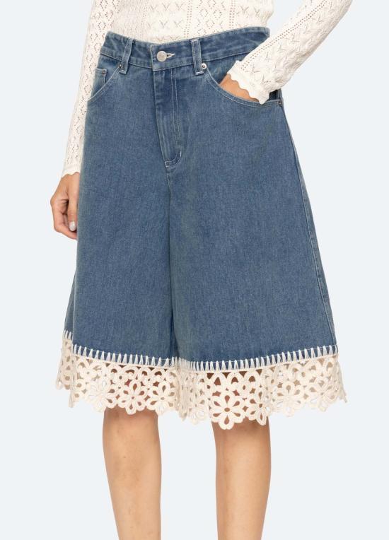  씨뉴욕 데님 팬츠 씨 니 스타시아 퀼로트 블루 - SEA NY