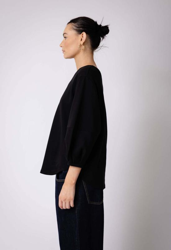  더 엔케이씨 스토어 긴팔 티셔츠 NKC 스토어 케이티 티 블랙 - The NKC Store