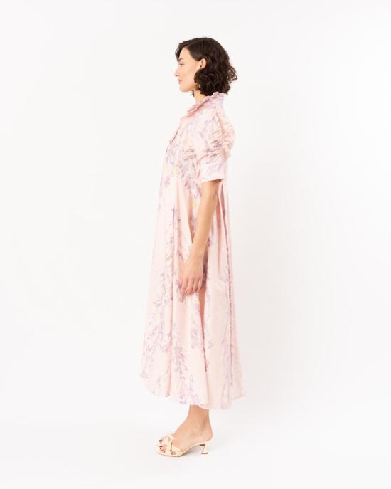  티에리 콜슨 롱 원피스 베네티아 드레스, 위핑 윌로우 프린트 - THIERRY COLSON