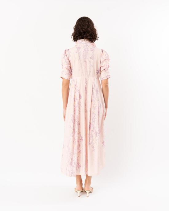  티에리 콜슨 롱 원피스 베네티아 드레스, 위핑 윌로우 프린트 - THIERRY COLSON