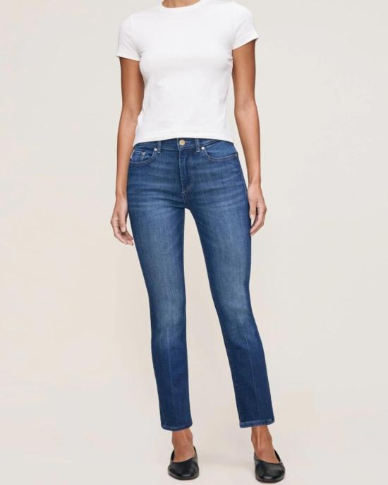  DL 1961 데님 팬츠 Dl 1961 마라 스트레이트 미드라이즈 인스타스컬프트 진 산타모니카 - DL 1961