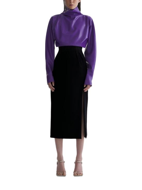26SS 뮈글러 롱 스커트 26P1JU 05821020 1999 Black - MUGLER