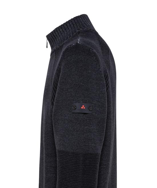  페트레이 집업 니트 ORIONE ACD Black - PEUTEREY