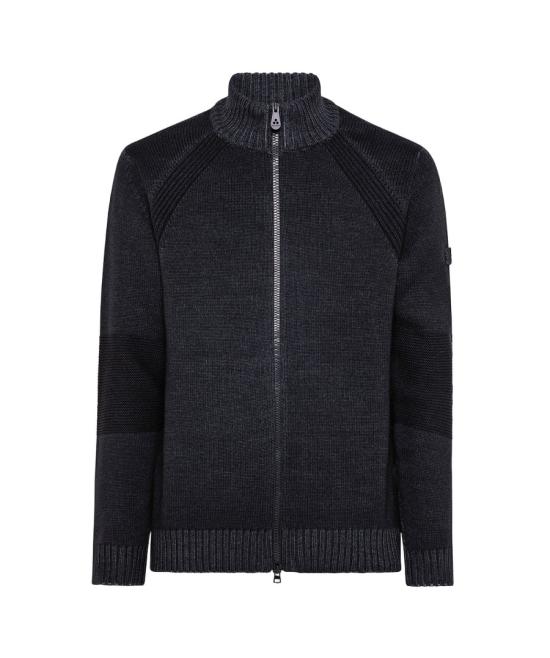  페트레이 집업 니트 ORIONE ACD Black