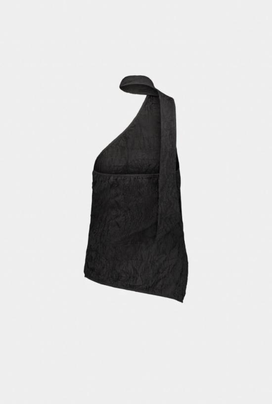  샘디 블라우스 원숄더 스카프 탑 - SAEMDI