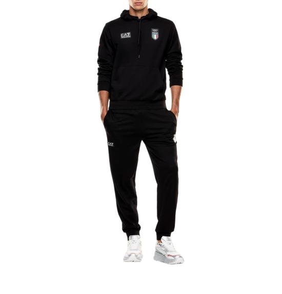 26SS 엠포리오 아르마니 후드 티셔츠 7X000553 AF24845 001 Black - EMPORIO ARMANI