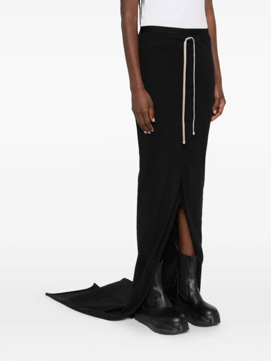 25FW 릭오웬스 몽클레어 롱 스커트 MU01F8H02 89AHD 999 BLACK - RICK OWENS MONCLER