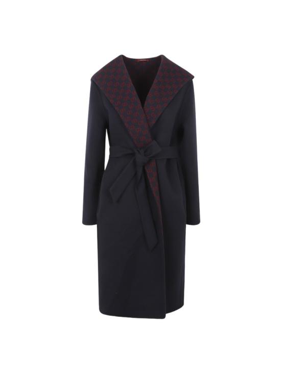 25FW 구찌 리버서블 GG 실크 울 블렌드 코트 793634ZAQW0 Black