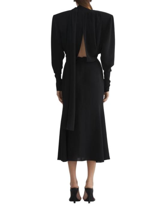 26SS 뮈글러 롱 원피스 26P1RO 1806369 1999 Black - MUGLER