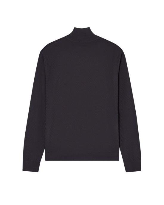 26SS 엠포리오 아르마니 집업 니트 EM004670 AF23759 8168 Black - EMPORIO ARMANI