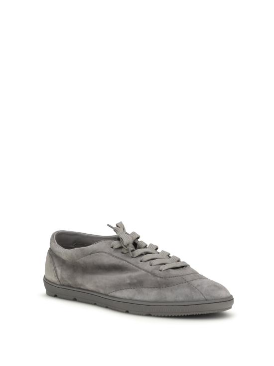 26SS 브루넬로 쿠치넬리 라이트 웨이트 스웨이드 스니커즈 MZUCAHN345 C8867 GREY - BRUNELLO CUCINELLI