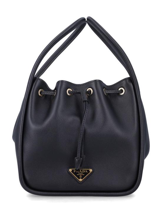 25FW 프라다 달링 레더 미니 버킷백 1BE0872CYS F0002 BLACK