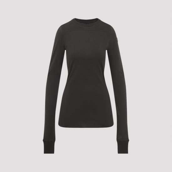 26SS 릭오웬스 몽클레어 반팔 티셔츠 MU01F8D01 89AHD 256 DARK DUST BROWN - RICK OWENS MONCLER