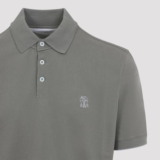 26SS 브루넬로 쿠치넬리 폴로 티셔츠 ME8548788 CNX37 KHAKI GREEN - BRUNELLO CUCINELLI