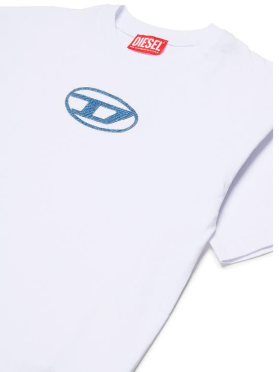 26SS [키즈] 디젤 티셔츠 J02590K 0GRAIK100 WHITE - DIESEL