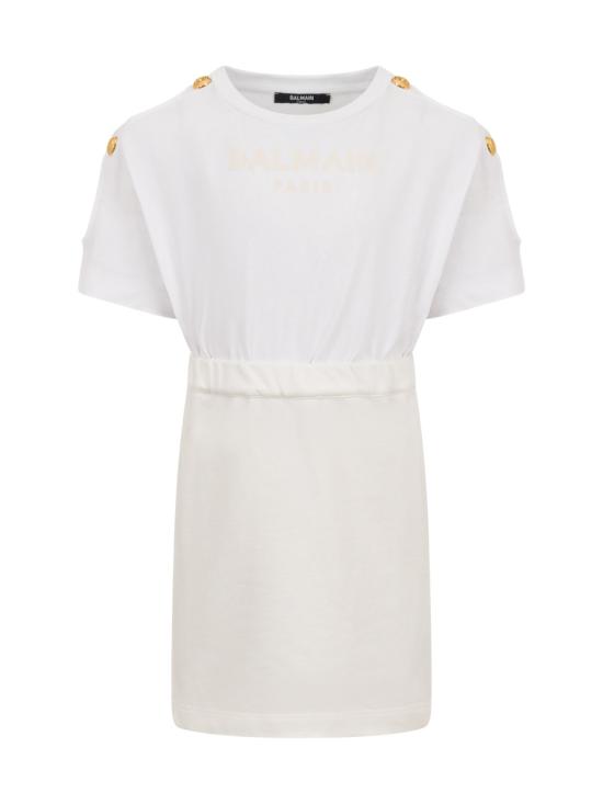 26SS [키즈] 발망 원피스 BY1B21K Z3183102BC WHITE