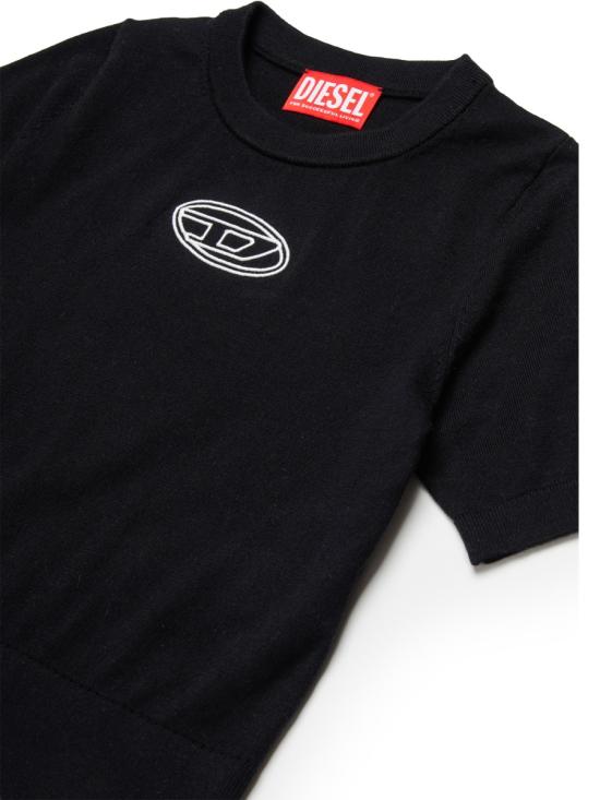 26SS [키즈] 디젤 티셔츠 J02654K RLAXUK900 BLACK - DIESEL