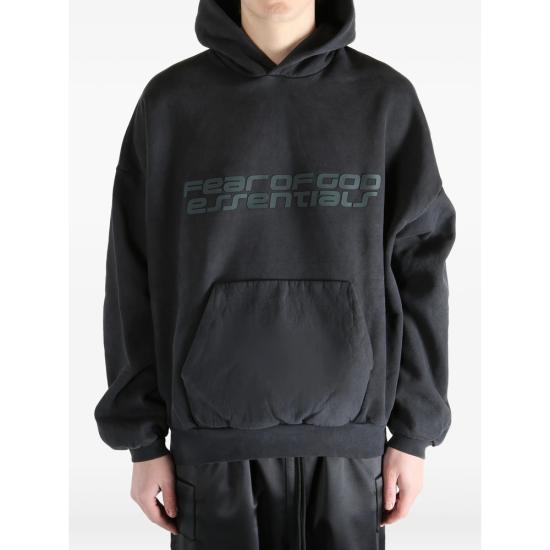 26SS 피어오브갓 후드 티셔츠 192HO256564F VIBLK GREY - FEAR OF GOD