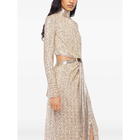 26SS 파코라반 롱 원피스 26PXRO278 VI0610 P766 GOLD - PACO RABANNE