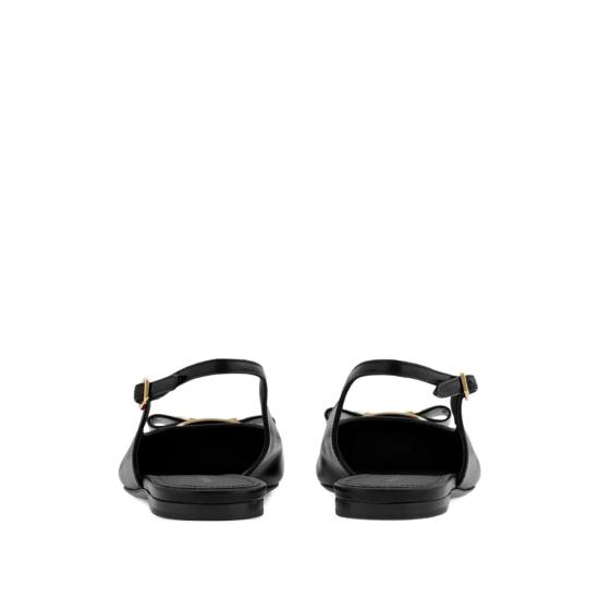 26SS 살바토레 페라가모 플랫 슈즈 01K914 0790605 1C NERO BLACK GOLD - SALVATORE FERRAGAMO