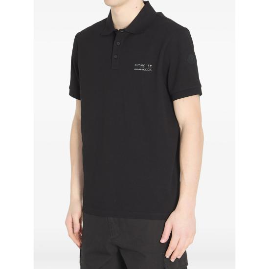 26SS 몽클레어 폴로 티셔츠 89A16 8A000 09 999 BLACK WHITE - MONCLER