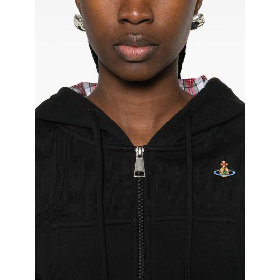 26SS 비비안웨스트우드 후드 티셔츠 1I01001C J00AS O103 BLACK RED - VIVIENNE WESTWOOD