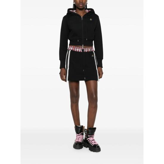 26SS 비비안웨스트우드 후드 티셔츠 1I01001C J00AS O103 BLACK RED - VIVIENNE WESTWOOD