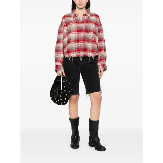 26SS 알13 셔츠 R13WR150 R683B REDGR RED GREY - R13