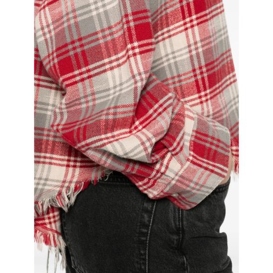 26SS 알13 셔츠 R13WR150 R683B REDGR RED GREY - R13